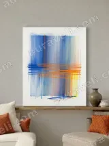 Abstract Colorful Lines Canvas Wall Art for Living Room Home Decor – view 3