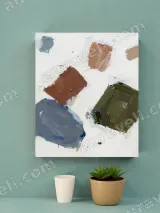 Abstract Color Block Canvas Wall Art for Living Room Bedroom Home Decor – view 2