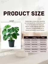 Potted Monstera Plant Canvas Wall Art for Living Room Home Decor – view 6