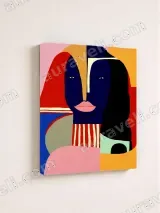 Abstract Figurative Canvas Wall Art for Living Room Decor – вид 4