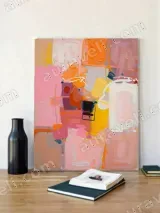 Abstract Colorful Block Canvas Wall Art for Living & Bedroom Home Decor – вид 2