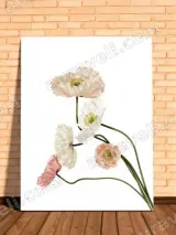 Pastel Poppies Floral Canvas Wall Art for Bedroom & Living Room Decor – view 2