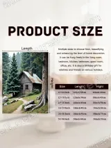 Rustic Forest Cabin Canvas Wall Art for Living Room Bedroom Home Decor – вид 7