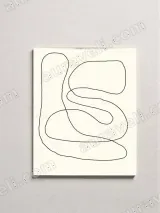 Abstract One Line Canvas Wall Art for Living Room Bedroom Home Decor – вид 2