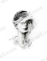 Sketch Style Portrait Canvas Wall Art for Living Room Home Decor wall art print