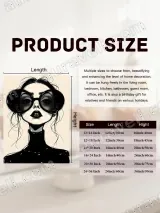 Monochrome Fashion Illustration Canvas Wall Art for Home Decor – view 7