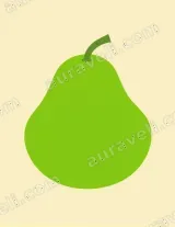 Green Pear Minimalist Canvas Wall Art for Living Room Home Decor living room wall art for modern home decor