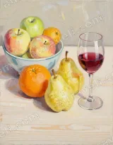 Still Life Fruit & Wine Glass Canvas Wall Art for Home Decor wall art for modern home decor