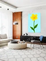 Yellow Flower Canvas Wall Art for Living Room Bedroom Home Decor – вид 5