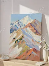 Colorful Mountain Landscape Canvas Wall Art for Living Room Home Decor – view 4