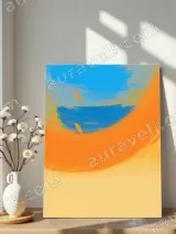 Abstract Colorful Feather Canvas Wall Art for Living Room Home Decor – view 4