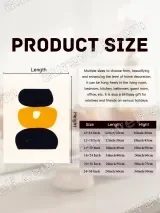Abstract Geometric Black & Orange Canvas Wall Art for Living Room Home Decor – view 7