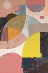 Abstract Geometric Canvas Wall Art for Living Room Bedroom framed modern home decor