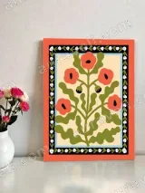Retro Floral Canvas Wall Art for Living Room & Bedroom Decor