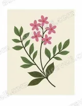 Pink Floral Botanical Wall Art for Living Room Bedroom framed modern home decor