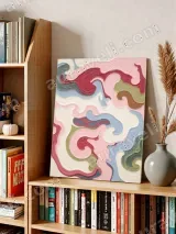 Abstract Swirl Canvas Wall Art for Living Room Bedroom Home Decor – view 4