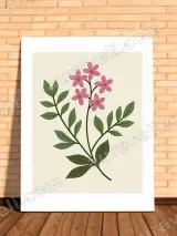 Pink Floral Botanical Wall Art for Living Room & Bedroom Home Decor – view 2