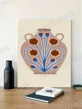 Floral Vase Canvas Wall Art for Living Room Bedroom Home Decor