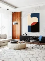 Abstract Geometric Canvas Wall Art for Living Room Home Decor – view 5