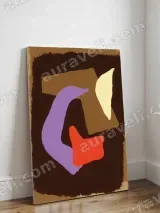 Abstract Geometric Shapes Canvas Wall Art for Living Room Home Decor – вид 3
