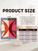 Abstract Geometric Floral Canvas Wall Art for Living Room Home Decor – view 7