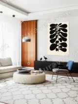 Abstract Botanical Leaf Canvas Wall Art for Living Room Home Decor – view 5