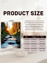 Forest Stream Sunrise Canvas Wall Art for Living Room Bedroom Decor – view 7