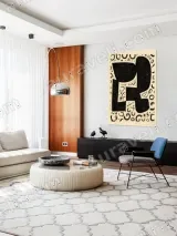 Abstract Geometric Canvas Wall Art for Living Room Home Decor – вид 5