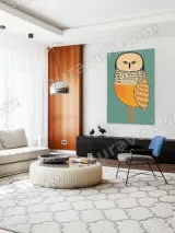 Owl Illustrated Wall Art for Living Room & Bedroom Home Decor – view 5