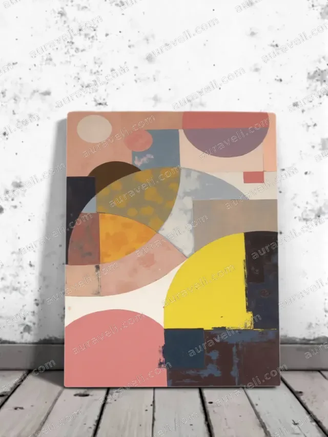 Abstract Geometric Canvas Wall Art for Living Room Bedroom Home Decor — art print