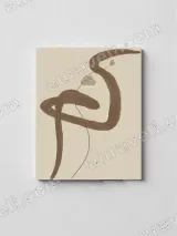 Abstract Botanical Line Art Canvas Wall Art for Living Room Home Decor – view 2