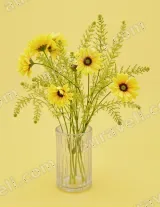 Yellow Daisy Bouquet in Vase Canvas Wall Art for Living Room Home Decor wall art print