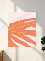 Abstract Tropical Leaf Canvas Wall Art for Living Room Bedroom Home Decor