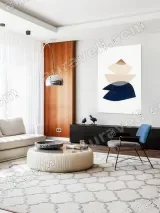 Abstract Geometric Shapes Canvas Wall Art for Living Room Home Decor – view 5