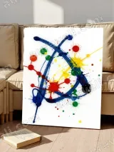 Abstract Color Splash Canvas Wall Art for Living Room Bedroom Home Decor – view 5