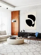 Modern Abstract Geometric Canvas Wall Art for Living Room Home Decor – view 5