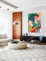 Tropical Botanical Canvas Wall Art for Living Room Bedroom Home Decor – view 5