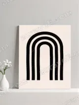 Minimalist Black Arch Canvas Wall Art for Living Room Home Decor – вид 3