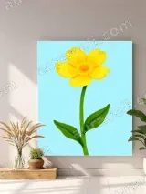 Yellow Flower Canvas Wall Art for Living Room Bedroom Home Decor – вид 4