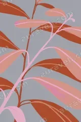 Abstract Botanical Leaves Canvas Wall Art for Living Room framed modern home decor