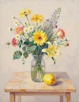 Floral Still Life Oil Canvas Wall Art for Living Room Home Decor wall art print