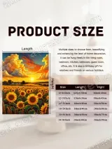 Sunset Sunflower Field Canvas Wall Art for Living Room Bedroom Home Decor – вид 7