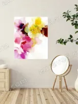 Abstract Floral Canvas Wall Art for Living Room Bedroom Home Decor – view 2