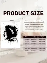 Abstract Black Ink Splatter Canvas Wall Art for Living Room Home Decor – view 7