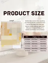 Abstract Soft Color Block Canvas Wall Art for Living Room Bedroom Home Decor – view 7
