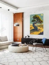 Fantasy Twisted Desert Tree Canvas Wall Art for Living Room Home Decor – вид 5