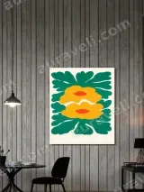 Abstract Floral Canvas Wall Art for Bedroom and Living Room Home Decor – вид 3