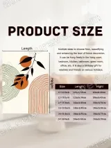 Abstract Geometric Botanical Canvas Wall Art for Living Room Home Decor – view 7