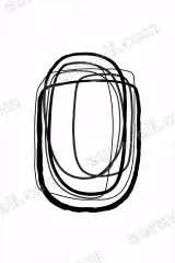 Minimalist Abstract Line Wall Art for Living Room Bedroom framed modern home decor