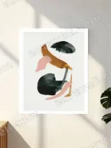 Abstract Brushstroke Canvas Wall Art for Living Room Bedroom Home Decor – view 2